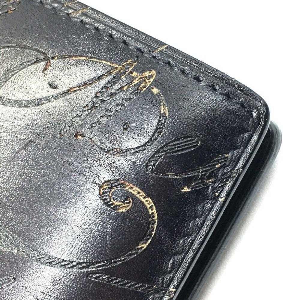BERLUTI Calligraphy Ebene Leather Bi-fold Wallet - Picture 4 of 10